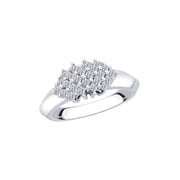 KATARINA Princess Cut Diamond Fashion Ring in 14K White Gold 1/2 cttw, H-I, I3