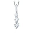 thumbnail image 1 of KATARINA Three Stone Graduating Diamond Pendant Necklace in 10K White Gold (1/4 cttw, G-H, I2-I3), 1 of 2