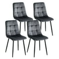 thumbnail image 1 of KATBOC Velvet Dining Chair Set of 4, Modern Upholstered Side Chair,Gray, 1 of 6