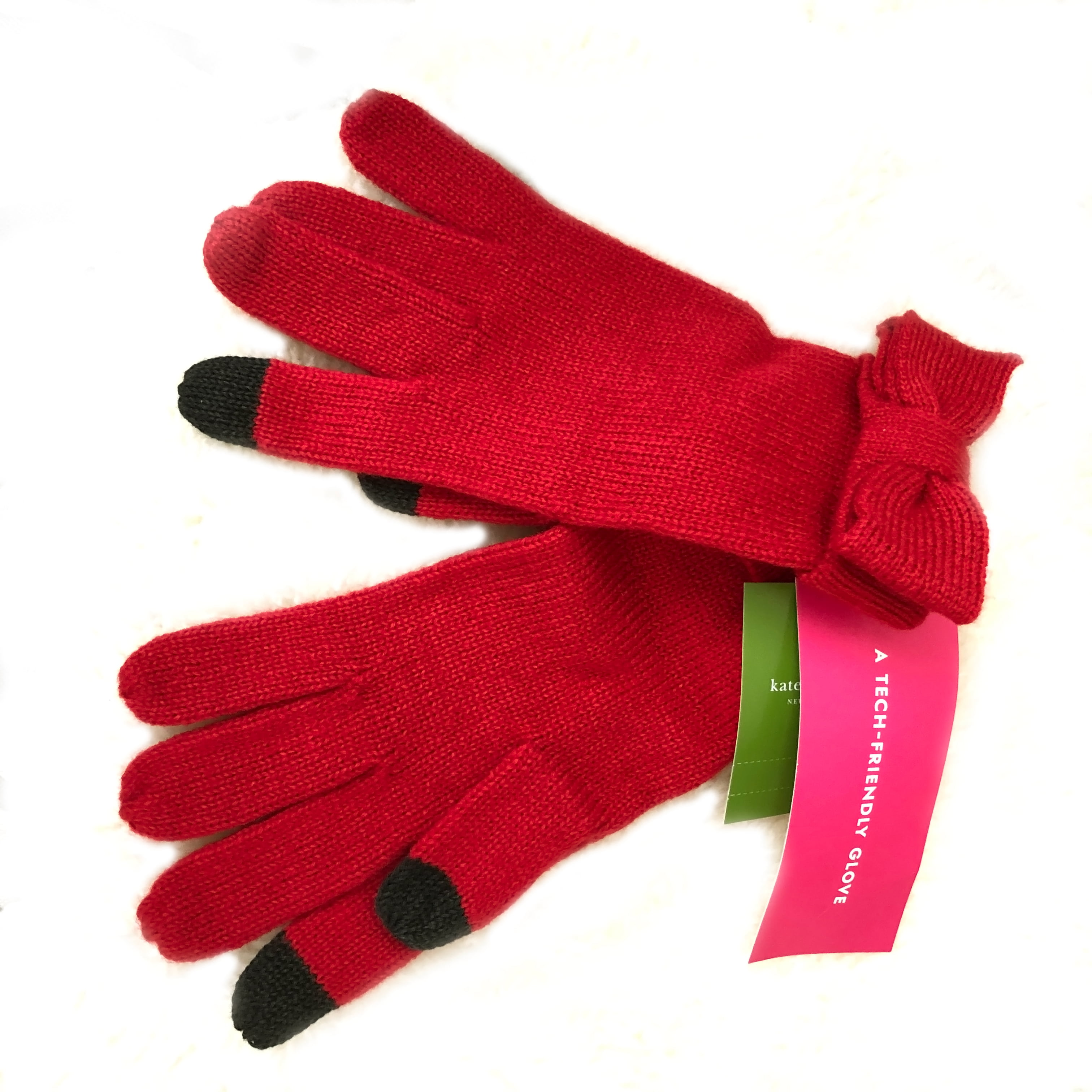 ★安心ヤマト便★KATE SPADE BOW GLOVE TOUCH KS1001724 KATE SPADE BOW GLOVE TOUCH KS1001724 CHARM RED - Walmart.com