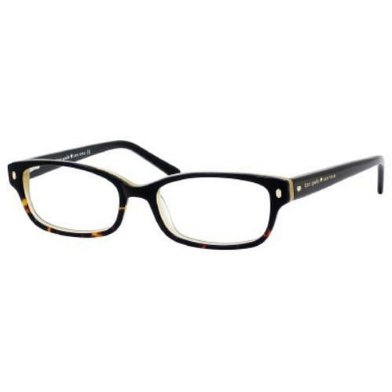 Kate Spade Plastic Womens Rectangle Eyeglasses Black
