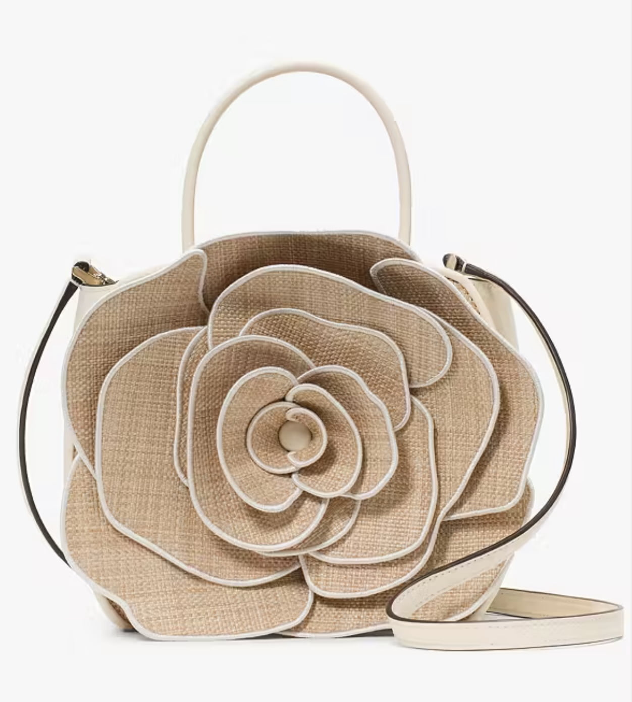 KATE SPADE FLORA ROSE STRAW CROSSBODY W/DUSTBAG - Walmart.com