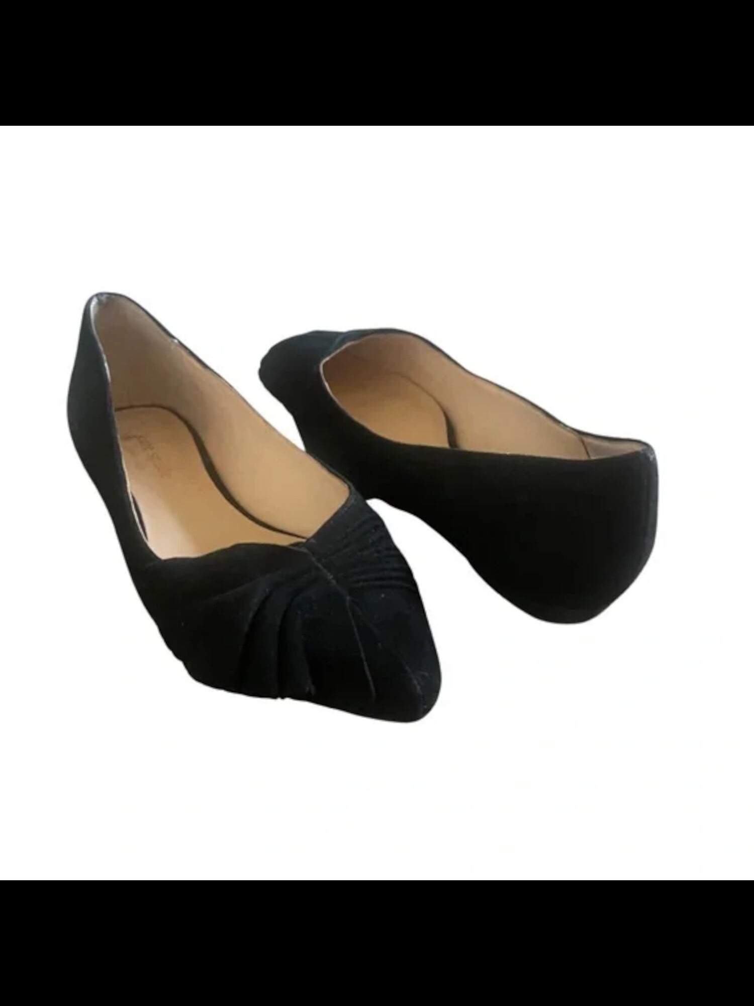 KATE SPADE NEW YORK Womens Black Half Bow Accent Ruched Ruffled