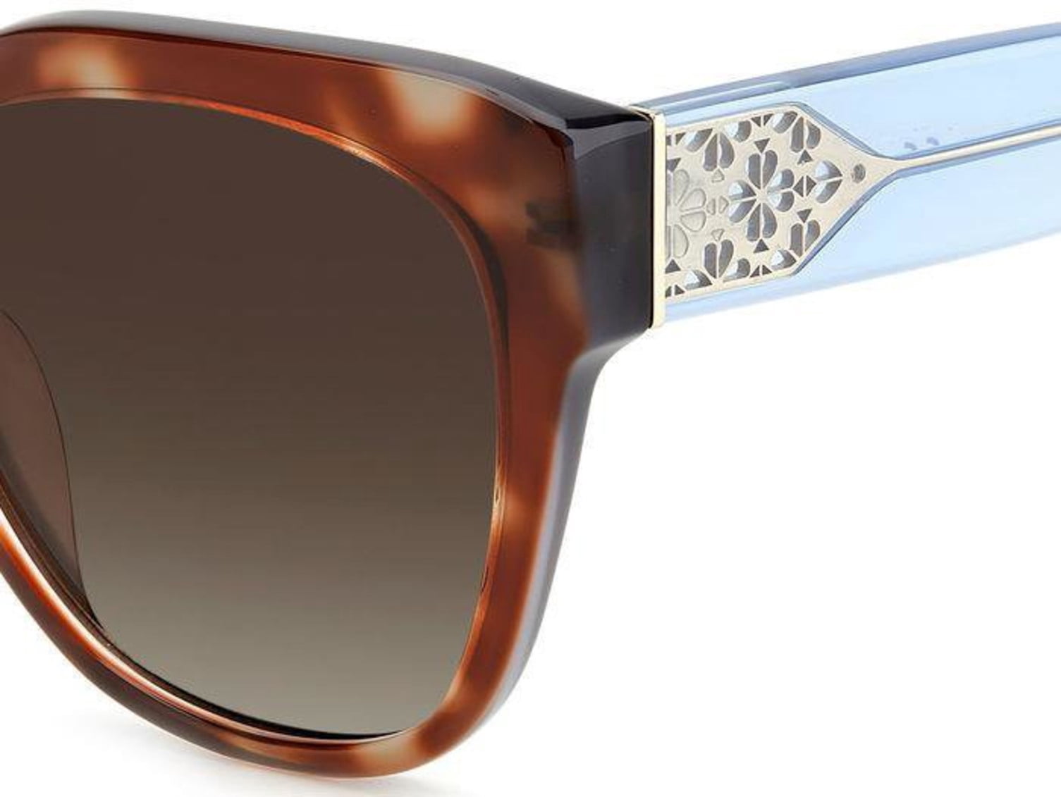 Kate Spade SAVANNA/G/S 0IPRHA 57mm Cat Eye Sunglasses Women's Havana Blue