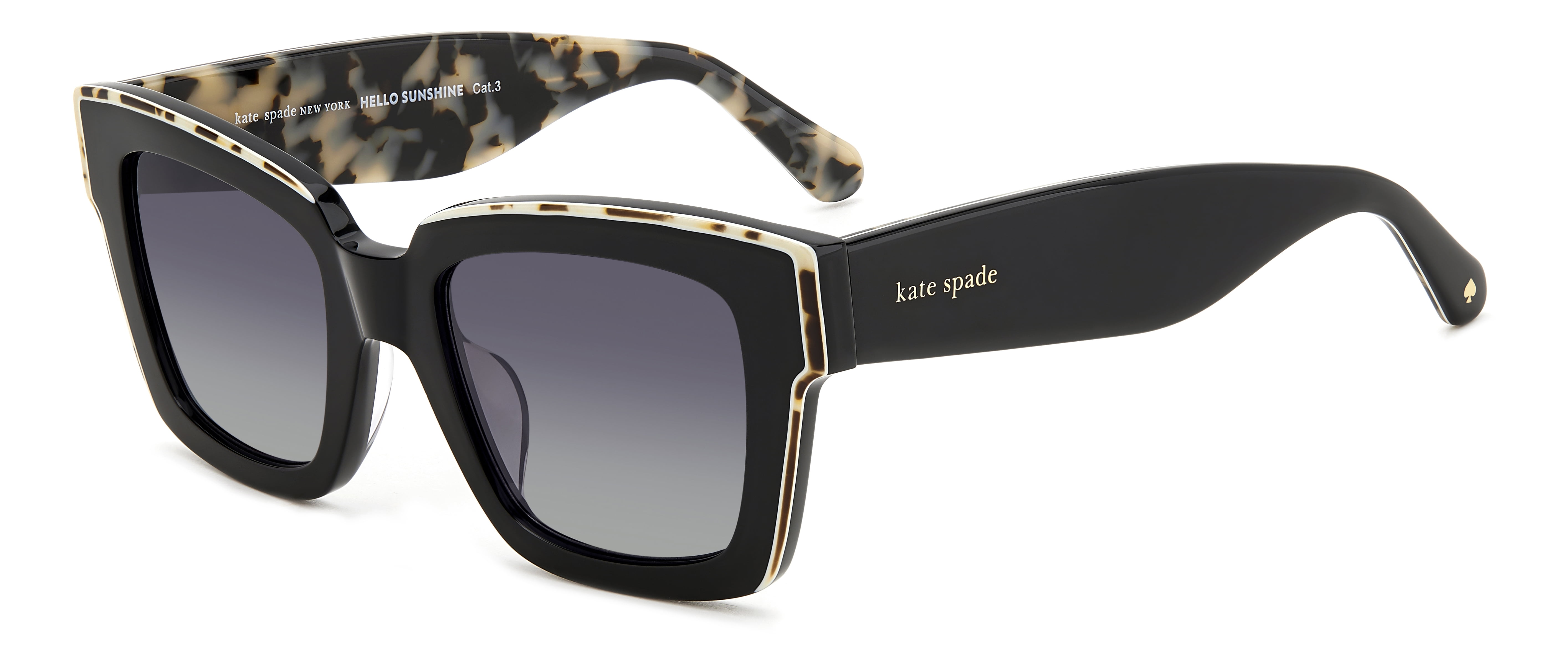 KATE SPADE sunglasses BRYNNE/G/S WOMAN 51.000/21.000/140.000 TCB BLACK WHITE HAVANA