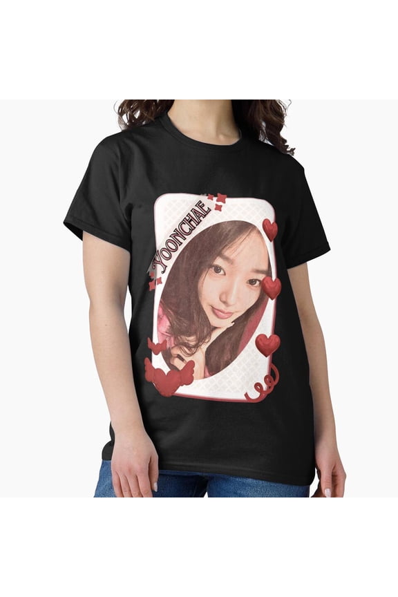 KATEYE Yoonchae Funny Kpop Y2K Group Card Red Aesthetic G5046 Unisex T-Shirt, Up to Size 5XL