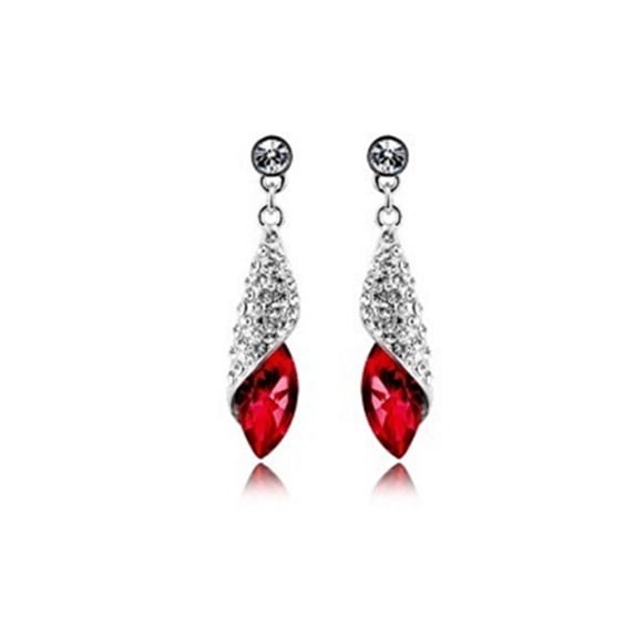 KATGI Fashion 18K Gold Plated Austrian Crystal Princess Tears Drop Earrings