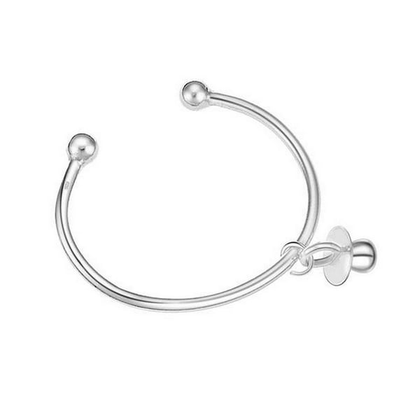 KATGI Fashion 18K White Gold Plated Limited Edition Forever Charm Cuff Bracelet