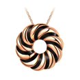 thumbnail image 1 of KATGI Fashion Classic Circle Rose Gold Plated Pendant Necklace, 1 of 1