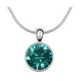 thumbnail image 1 of KATGI Fashion Love Solitaire Crystal Pendant Necklace in Ocean Blue, 1 of 1