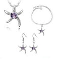 thumbnail image 1 of KATGI Fashion Starfish Crystals Necklace, Bracelet, and Earrings 3 Pieces Set, 1 of 2