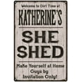 thumbnail image 1 of KATHERINE'S She Shed Sign Lady Cave Gift 12 x 18 Matte Finish Metal 112180082064, 1 of 1