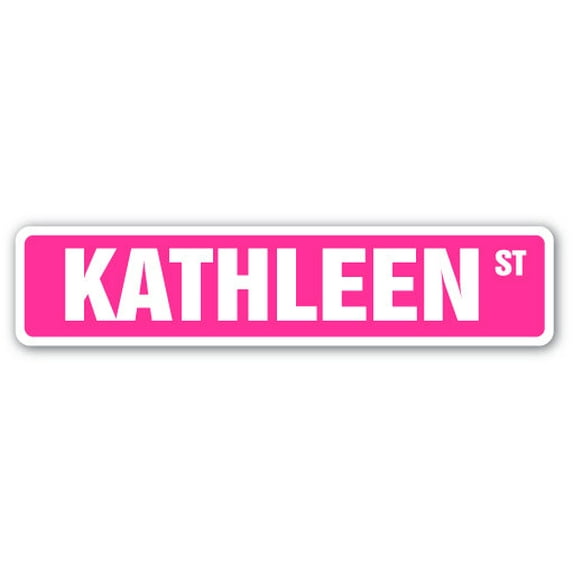 KATHLEEN Street Sign Childrens Name Room Sign | Indoor/Outdoor | 24" Wide