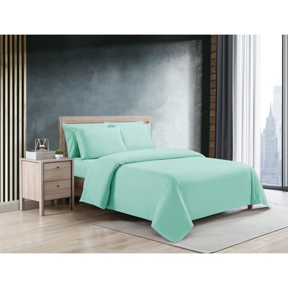 KATHY IRELAND HOME COOL MAX 6 PIECE ULTRA SOFT SHEET SET SIZE FULL - SEA FOAM