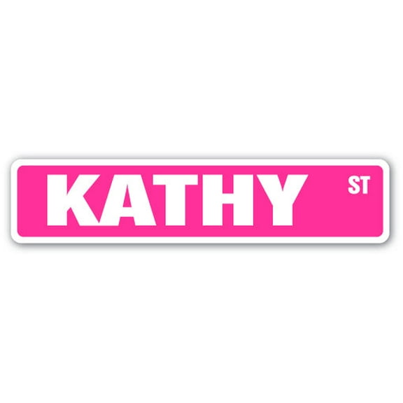 KATHY Street Sign Childrens Name Room Sign | Indoor/Outdoor |  24" Wide