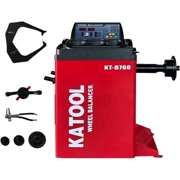 KATOOL Wheel Balancer Machines KT-B700 with Extended Shaft Home Garage Equipment Service Tools Repair