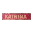 thumbnail image 1 of KATRINA Vintage Plastic Street Sign Childrens Name Room Sign | Indoor/Outdoor |  24" Wide, 1 of 4