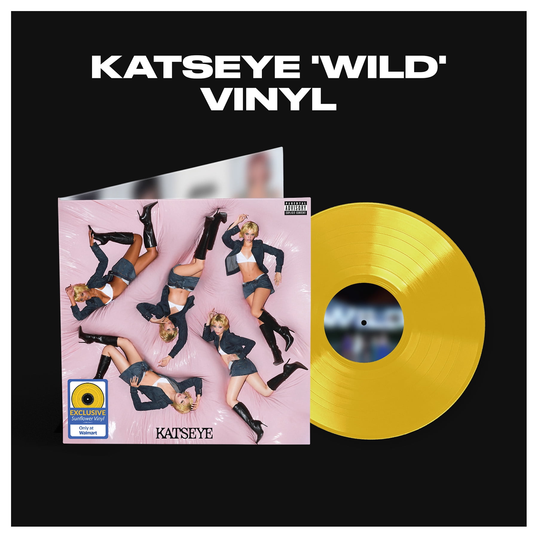 KATSEYE - WILD - Walmart Exclusive Sunflower colored Vinyl