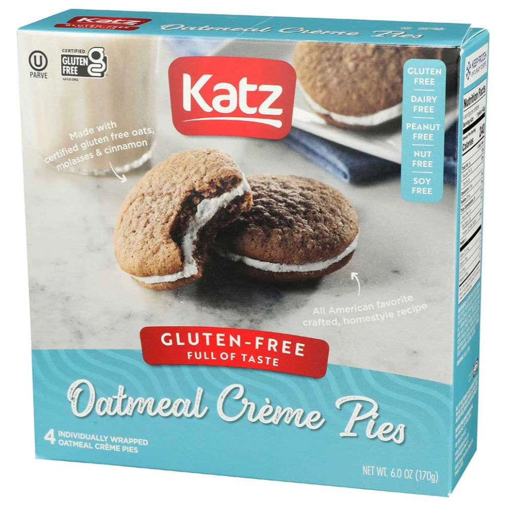 Katz Gluten Free Oatmeal Cream Pies 6 oz, Pack of 6, Rolled Oatmeal