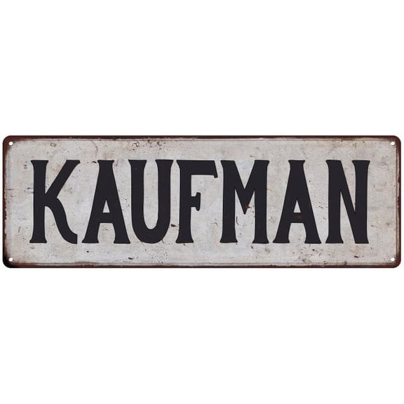 KAUFMAN Vintage Look Gift Rustic Chic Metal Sign 6x18 206180036813