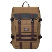 KAUKKO Casual Daypacks Multipurpose Backpacks, Outdoor Backpack, Travel Rucksack KhakiCanvas
