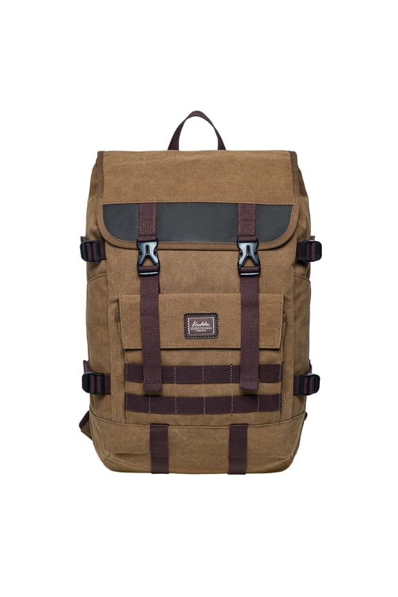 Casual Daypacks Multipurpose Backpacks, Outdoor Backpack, Travel Rucksack Khaki(Canvas)