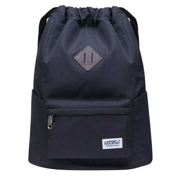 KAUKKO Drawstring Sports Backpack Gym Yoga Bag Shoulder Rucksack for Men and Women