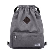 KAUKKO Drawstring Sports Backpack Gym Yoga Bag Shoulder Rucksack for Men and Women