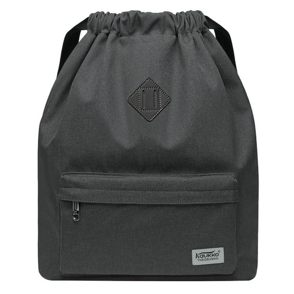 KAUKKO Drawstring Sports Backpack Gym Yoga Bag Shoulder Rucksack for Men and Women