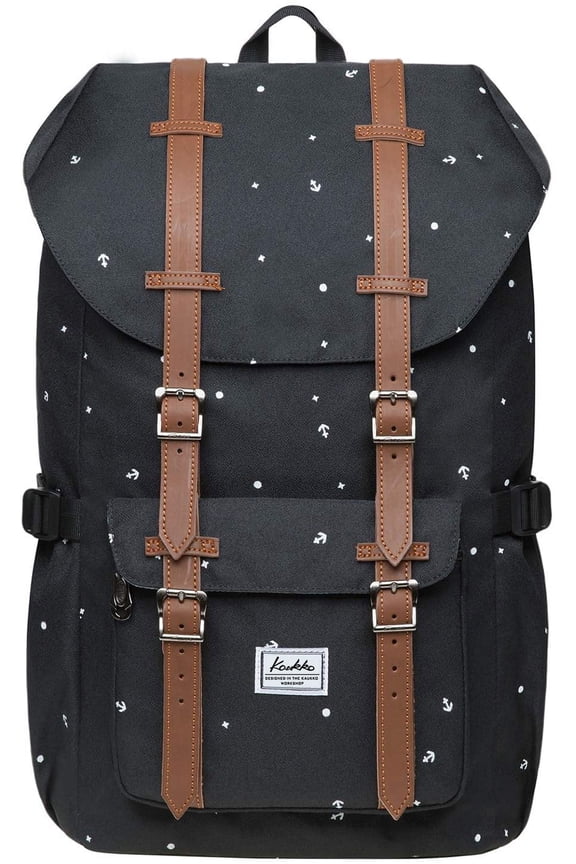 Laptop Outdoor Backpack, Traveling Rucksack Fits 15.6 Inch Laptop(5-12-BLACK)