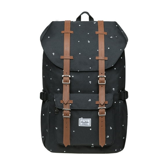 KAUKKO Laptop Outdoor Backpack, Traveling Rucksack Fits 15.6 Inch Laptop(5-13-Black)