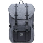 KAUKKO Laptop Outdoor Backpack, Traveling Rucksack Fits 15.6 Inch Laptop(5-5-Blackgrey)