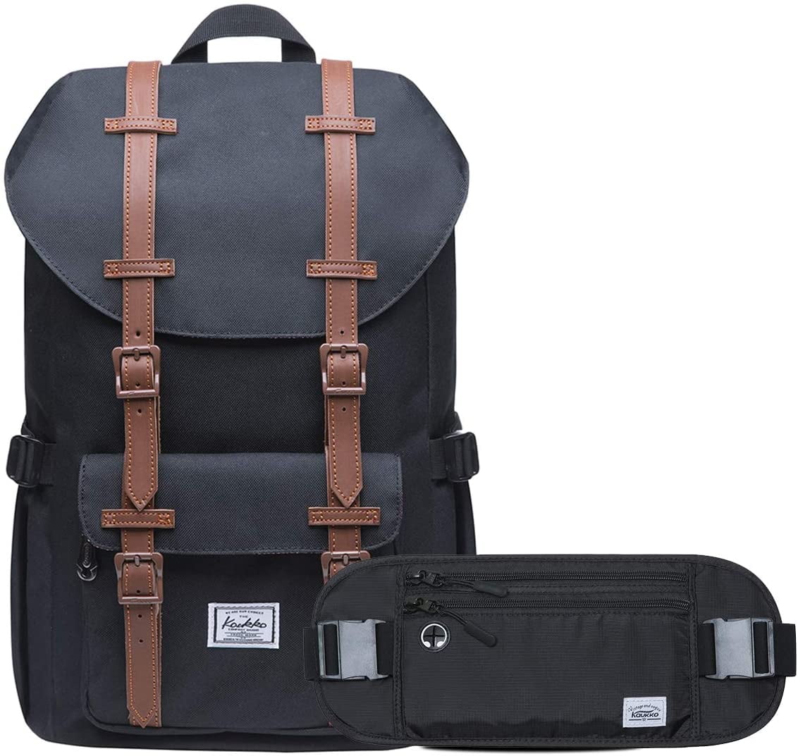 KAUKKO Laptop Outdoor Backpack, Traveling Rucksack Fits 15.6 Inch