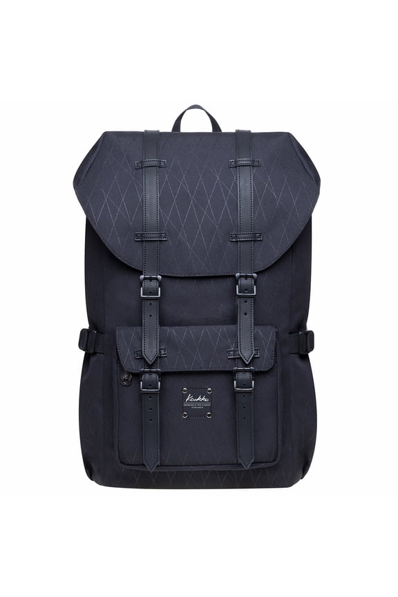 Laptop Travel Backpack, Outdoor Rucksack Fits 15.6 Inch Laptop(18-black)