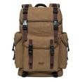 thumbnail image 1 of KAUKKO Men's Women's School backpack hiking backpack travel bag laptop backpack outdoor sports leisure daypacks Khaki(Canvas), 1 of 5