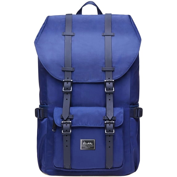 KAUKKO School Travel backpack for university flexible with laptop for 15",22L(Nylon Grey)