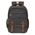 thumbnail image 1 of KAUKKO Vintage Canvas Backpack - Large Capacity,Multi-Functional Durable Outdoor Rucksack KS28, 24.3L, 1 of 6