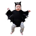 thumbnail image 1 of KAUOD 3 6 12 18 24 Months Baby Boys Halloween Jumpsuits with Hood Cotton Wrap Romper Toddler Long Sleeve Halloween Clothes, 1 of 5