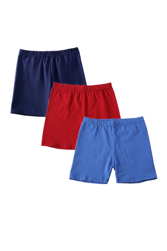 3 Pack Girls Biker Shorts Athletic Dance Cartwheel B𝗶ke Shorts Under Dress Yoga Soft Comfy Multicolor Short Pants