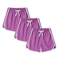 thumbnail image 1 of KAUOD 3Pcs Girls Athletic Shorts Summer Quick Dry Active Shorts Running, Gym Workout Shorts Kids Activewear Short, 1 of 8