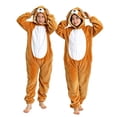 thumbnail image 1 of KAUOD Animal Onesie Kids Boys Girls Halloween Warm Plush Jumpsuit Fall Winter Warm Outfits Toddler Birthday Party Outfits Clothes, 1 of 4
