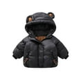 thumbnail image 1 of KAUOD Baby Boys Hooded down Jackets Thick Warm Windproof Fleece-Lined Puffer Coats with Pockets Toddler Zipper Outwear, 1 of 7