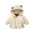 thumbnail image 1 of KAUOD Baby Boys Hooded down Jackets Thick Warm Windproof Fleece-Lined Puffer Coats with Pockets Toddler Zipper Outwear, 1 of 9