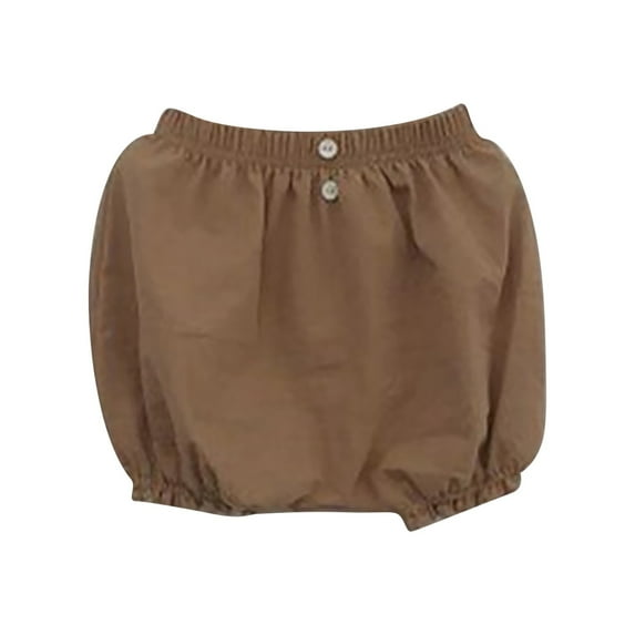 KAUOD Baby Girls Boys Bloomers Toddler Unisex Cotton Linen Shorts Solid Color Cute PP Pants Loose Harem Shorts