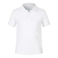 thumbnail image 1 of KAUOD Boy's Short Sleeve Polo Shirts Lapel Button up Short Sleeved Tops Youth Tshirts Clothes Fashion Outfits Daily Blouse, 1 of 4