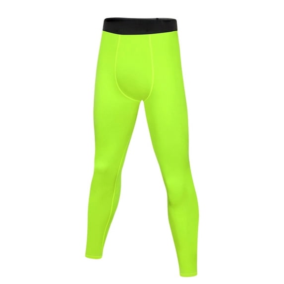KAUOD Boys Athletic Leggings Compression Basketball Running Sports Pants Stretchy High Waist Skinny Footless Tights
