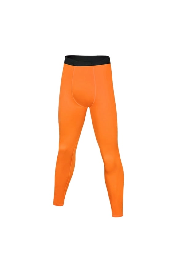 Boys Athletic Leggings Compression Basketball Running Sports Pants Stretchy High Waist Skinny Footless Tights