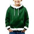 thumbnail image 1 of KAUOD Boys Fleece-Lined Hoodies Cotton Soft Christmas Pullover Sweatshirts Clothes Kids Fuzzy Warm Winter Coats with Pockets, 1 of 5