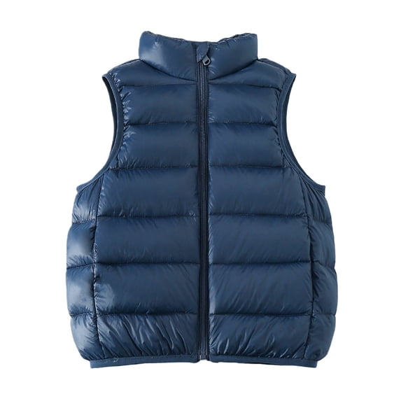 KAUOD Boys Girls Lightweight Puffer Vest Zip up Mock Neck Quilted Sleeveless Winter Jackets Kids Waterproof Warm Waistcoat