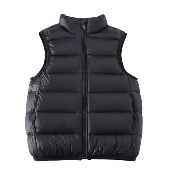 KAUOD Boys Girls Lightweight Puffer Vest Zip up Mock Neck Quilted Sleeveless Winter Jackets Kids Waterproof Warm Waistcoat